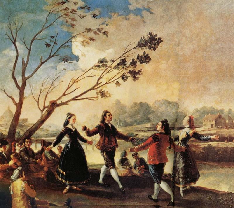 Francisco Goya Danching by the River Manzanares Sweden oil painting art